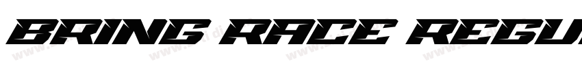 Bring Race Regular字体转换